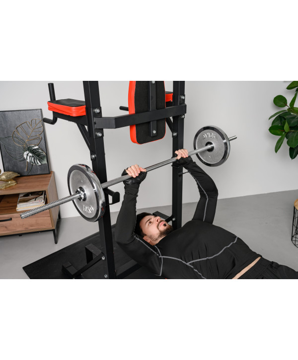 Турник-пресс-брусья со скамьей UNIX Fit POWER TOWER 120P