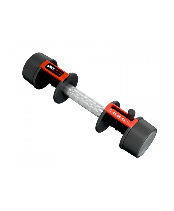 Гантель со ступенчатой регулировкой UNIX Fit 11 кг черная