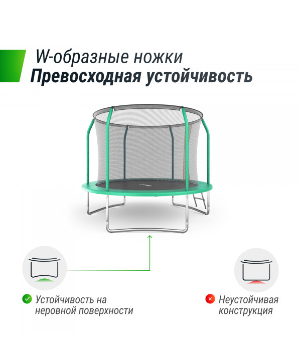 Батут UNIX Line SUPREME BASIC 8 ft (Green)