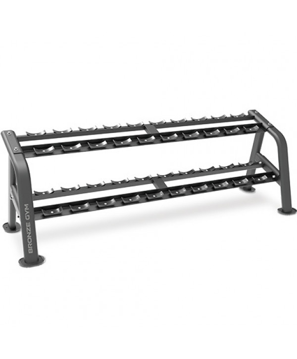 Стойка для гантелей профессиональная BRONZE GYM BR-1025, (10 пар)