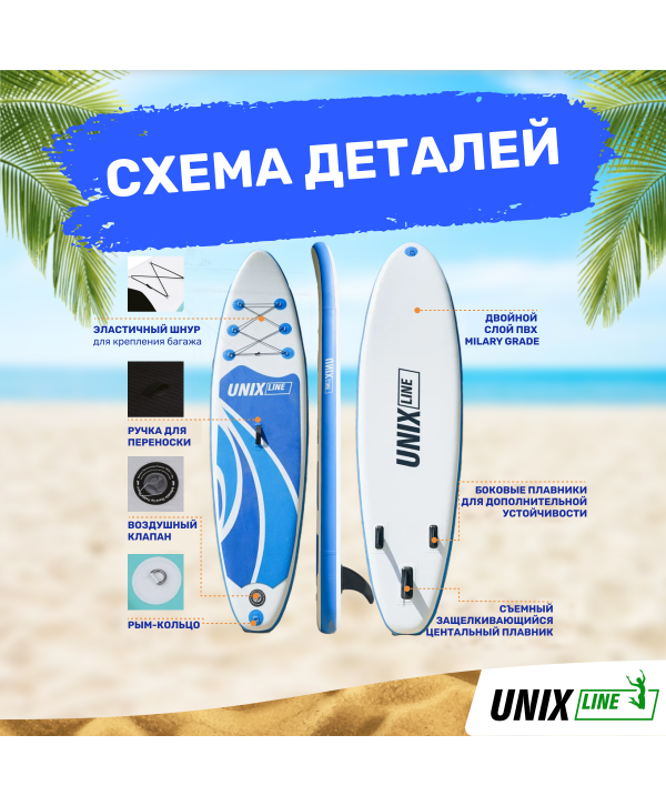 SUP-борд UNIX Line Big Wave (300 см)