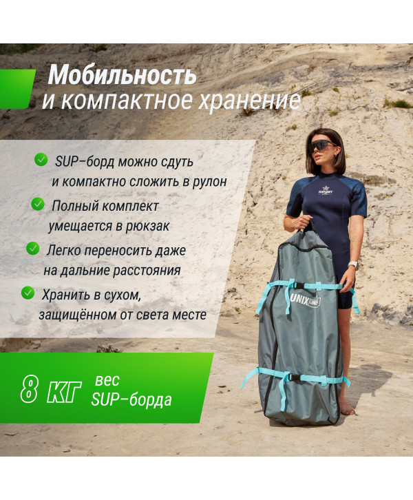 SUP-борд UNIX Line Night Jungle (320 см)