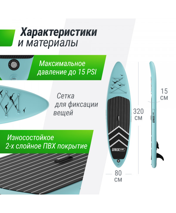 SUP-борд UNIX Line Night Jungle (320 см)