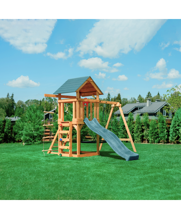Детский игровой комплекс UNIX Kids (6 in 1) Dark Green