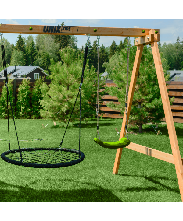 Детский игровой комплекс UNIX Kids (6 in 1) Light Green