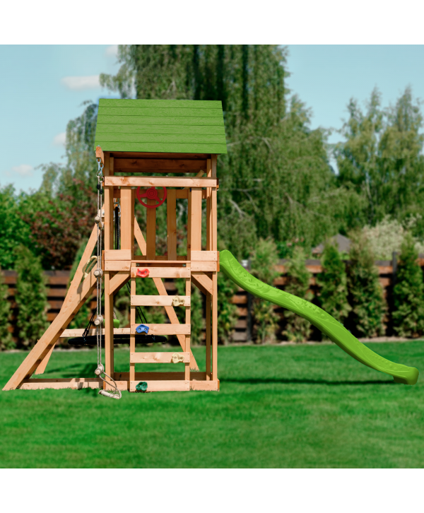 Детский игровой комплекс UNIX Kids (6 in 1) Light Green