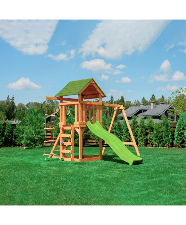 Детский игровой комплекс UNIX Kids (6 in 1) Light Green