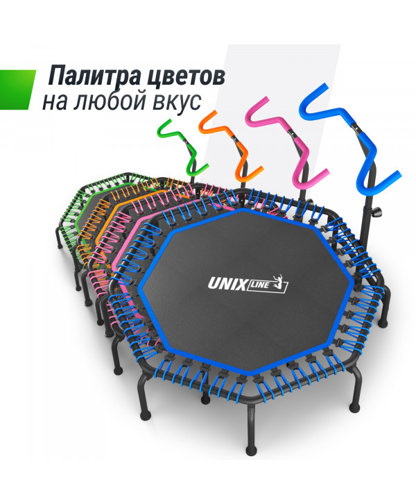 Батут спортивный UNIX Line FITNESS Premium (127 см) Pink