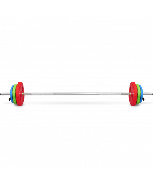 Штанга для аэробики BRONZE GYM БОДИПАМП (гриф, весовые диски 2x1,25кг, 2x2, 5кг, 2x5кг, пара замков)