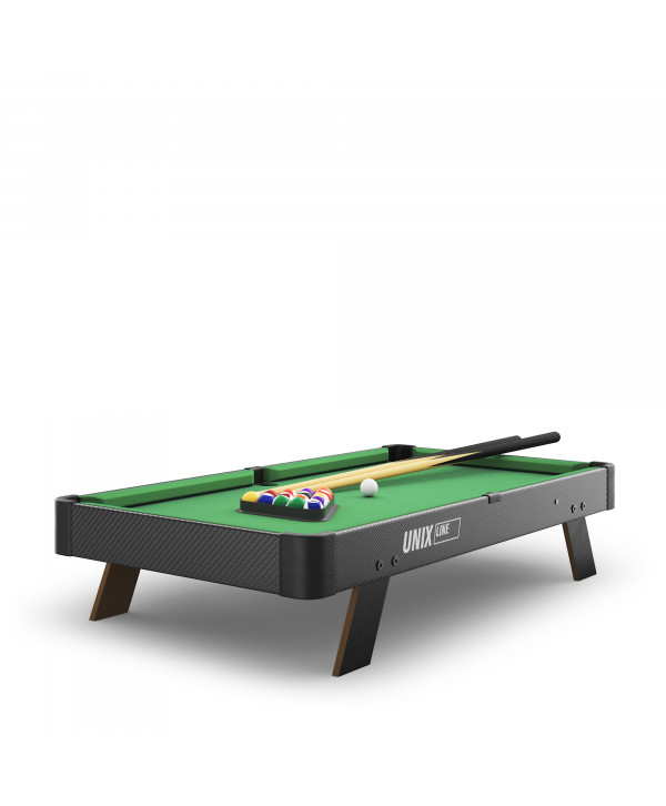 Игровой стол UNIX Line Мини Бильярд настольный (88х47 cм) Black