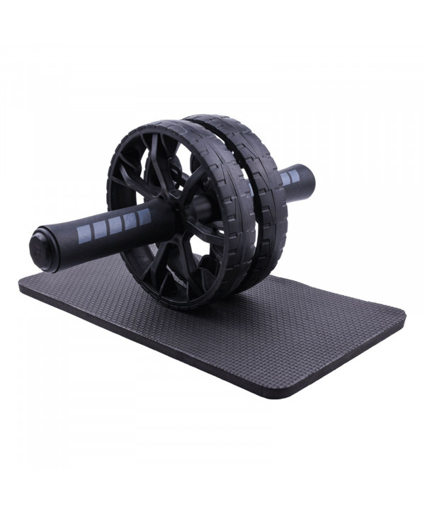Ролик для пресса с ковриком под колени UNIX Fit D15,5 см, черный