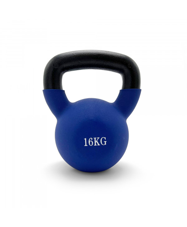 Гиря UNIX Fit виниловая 16 кг Blue