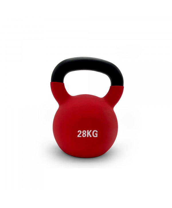 Гиря UNIX Fit виниловая 28 кг Red