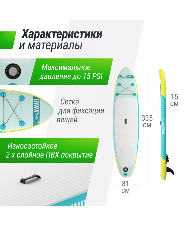 SUP-борд UNIX Line Blue Lagoon (320 см)