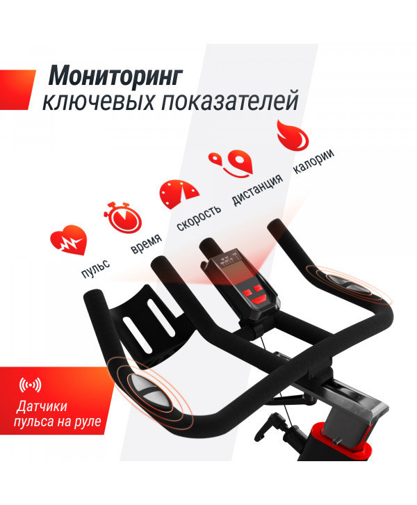 Велотренажер Спин-байк UNIX Fit SB-500 Black