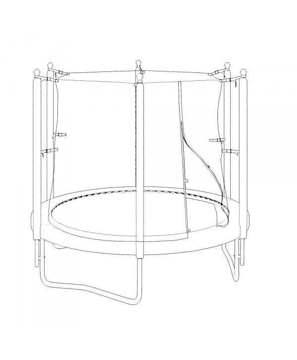 Батут UNIX Line Simple 8 ft Color (inside)