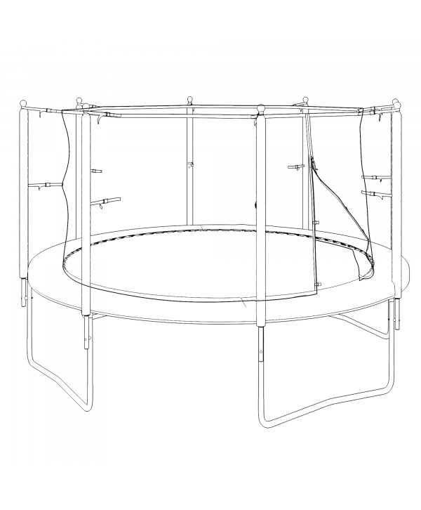 Батут UNIX Line Simple 12 ft Color (inside)