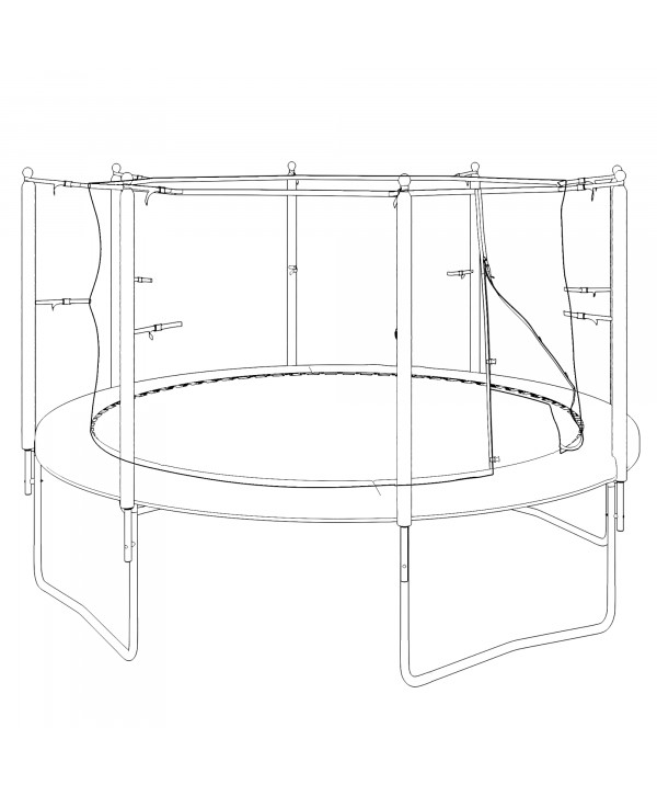 Батут UNIX Line Simple 12 ft Green (inside)