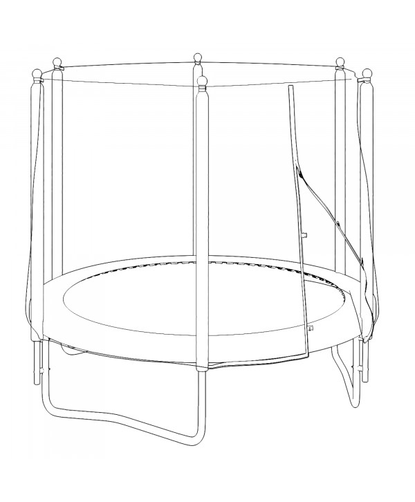 Батут UNIX Line Simple 8 ft Green (outside)