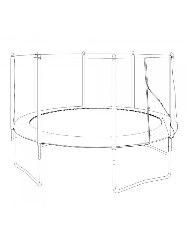 Батут UNIX Line Simple 12 ft Green (outside)