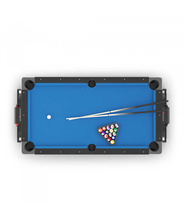Игровой стол UNIX Line Трансформер 4 в 1 (204х112 cм) Black