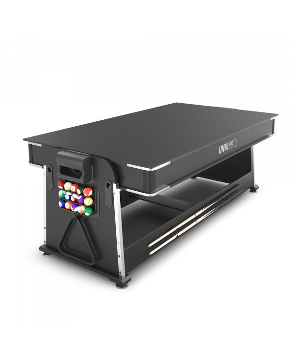 Игровой стол UNIX Line Трансформер 4 в 1 (204х112 cм) Black