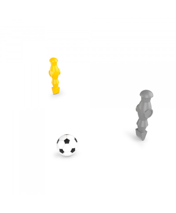 Игровой стол UNIX Line Футбол - Кикер (125х61 см) Grey Wood