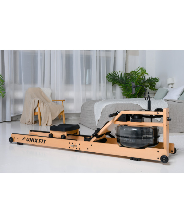 Гребной тренажер UNIX Fit Wood Rower Light