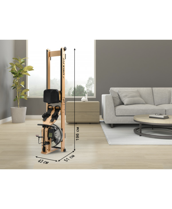 Гребной тренажер UNIX Fit Wood Rower Light